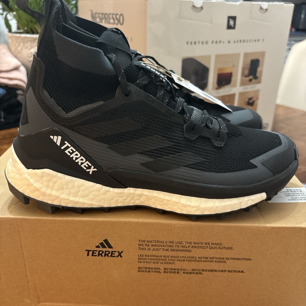 Adidas Terrex Black and White Athletic Shoes